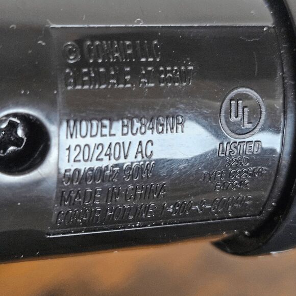 Conair Instant Heat Curling Wand Model BC845GNR Black/Silver One Size - Picture 4 of 4